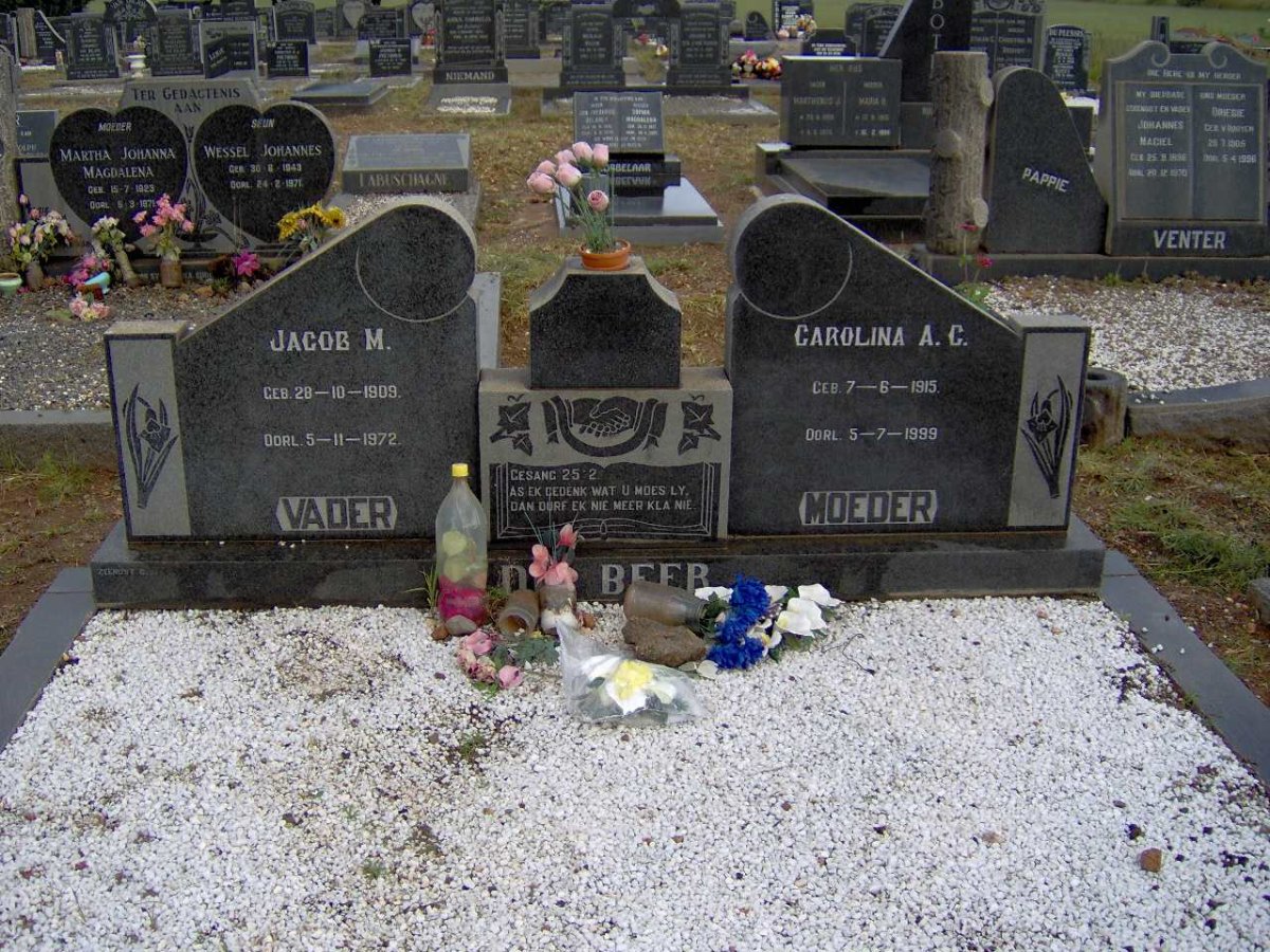 BEER Jacob M., de 1909-1972 &amp; Carolina A.C. 1915-1999