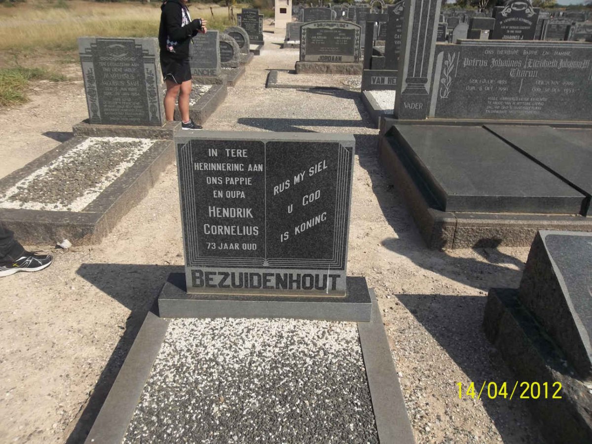 BEZUIDENHOUT Hendrik Cornelius