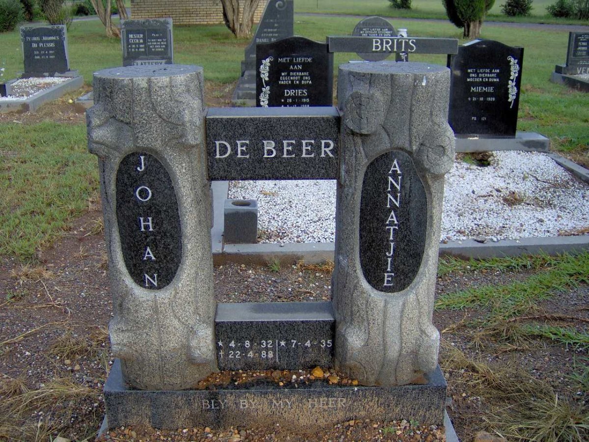 BEER Johan, de 1932-1988 &amp; Annatjie 1935-