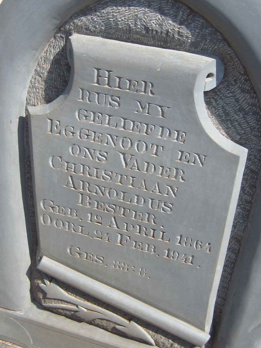 BESTER Christiaan Arnoldus 1864-1941