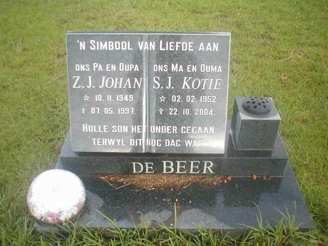 BEER Z.J., de 1949-1997 &amp; S.J. 1952-2004