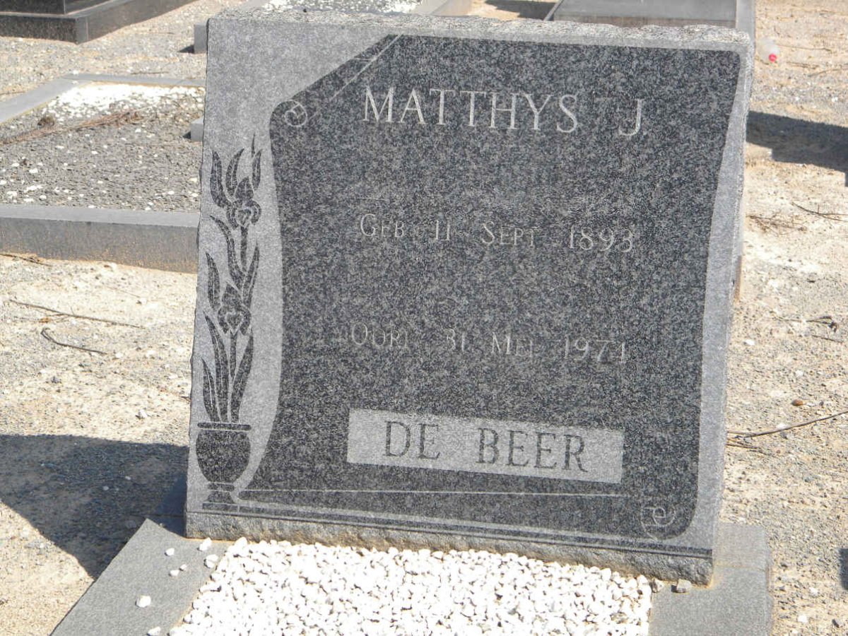 BEER Matthys J., de 1893-1974