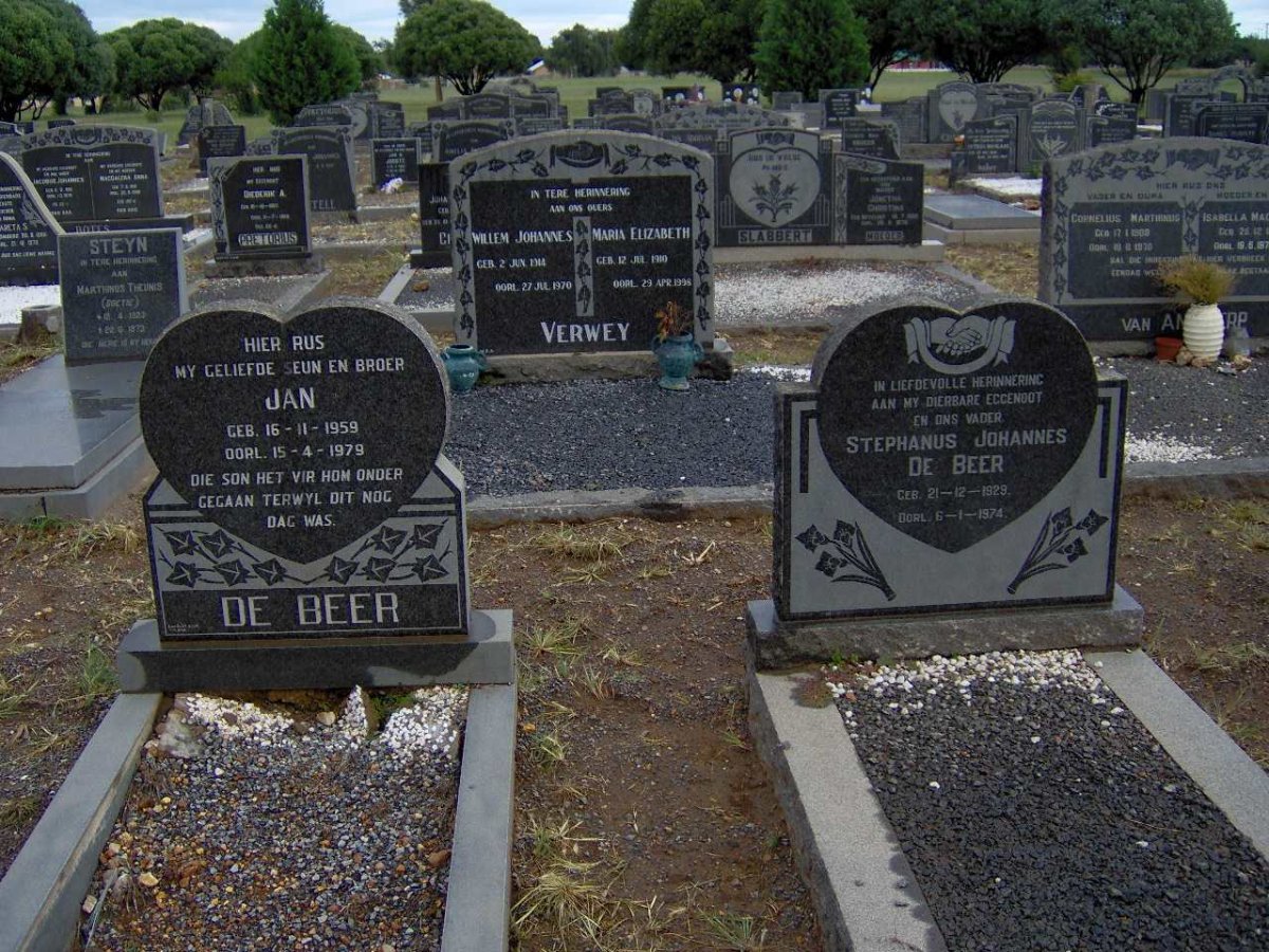 BEER Jan, de 1959-1979, BEER Stephanus Johannes, de 1929-1974