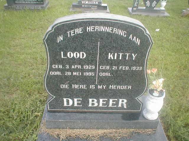 BEER Lood, de 1929-1995 &amp; Kitty 1933-