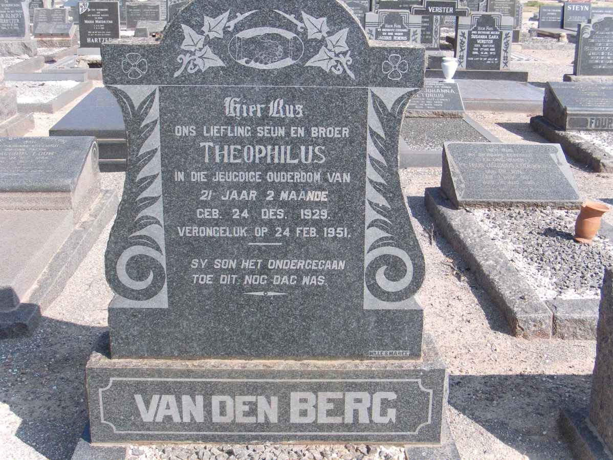 BERG Theophilus, van den 1929-1951