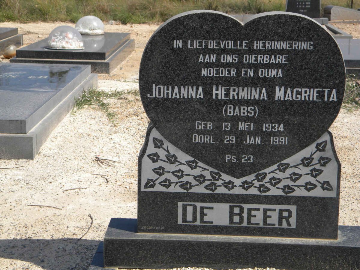 BEER Johanna Hermina Magrieta, de 1934-1991
