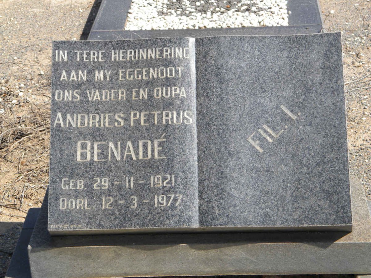 BENADÉ Andries Petrus 1921-1977