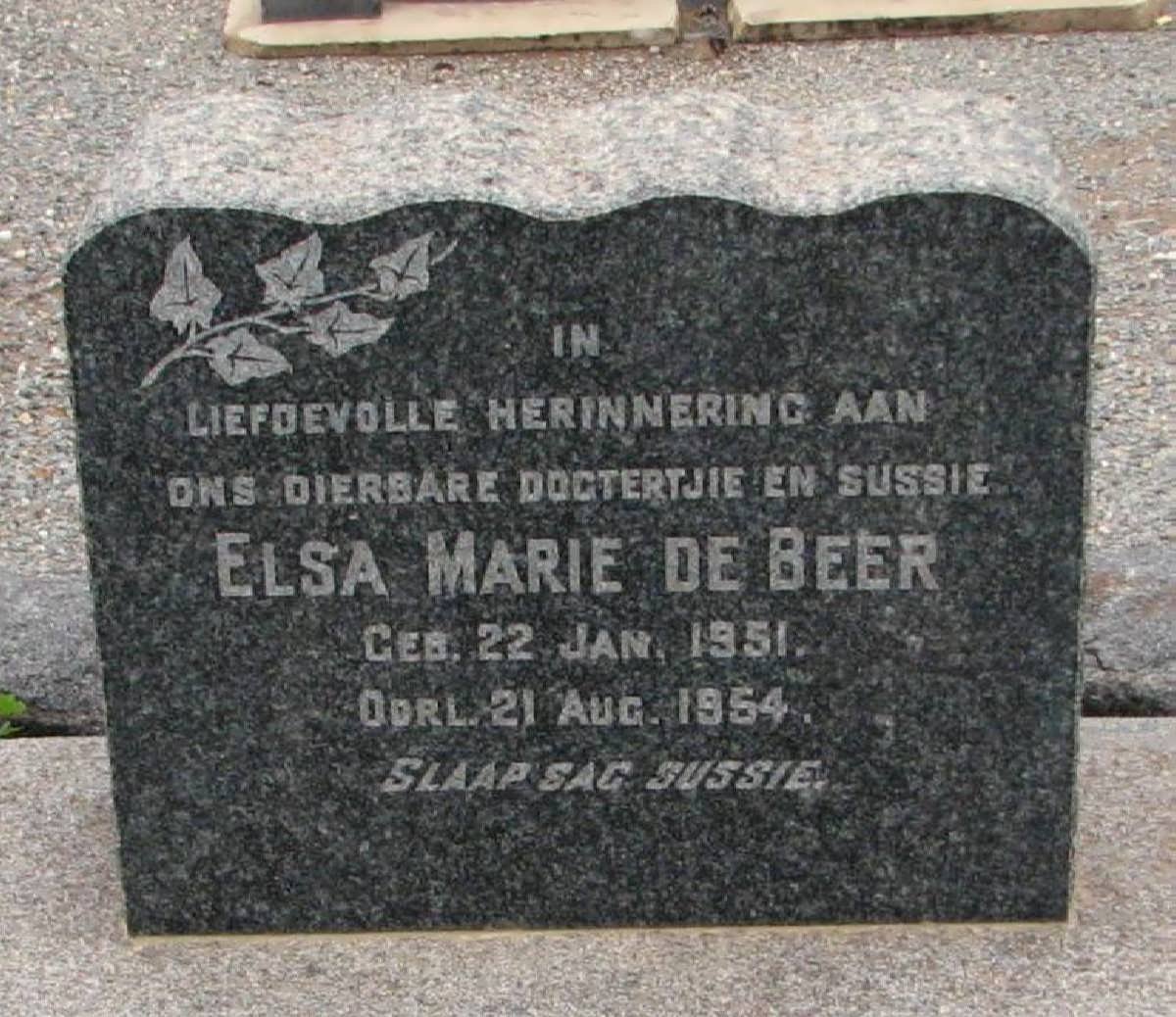 BEER Elsa Marie, de 1951-1954