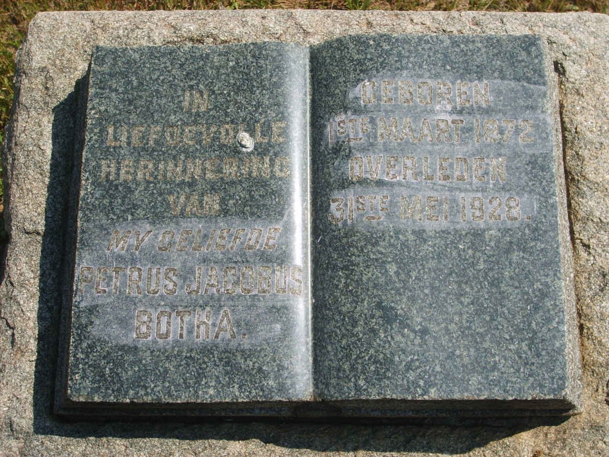 BOTHA Petrus Jacobus 1872-1928