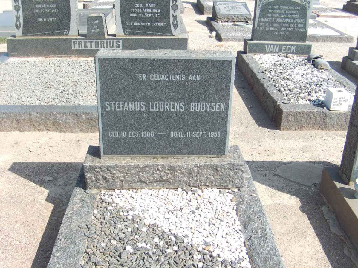 BOOYSEN Stefanus Lourens 1880-1958