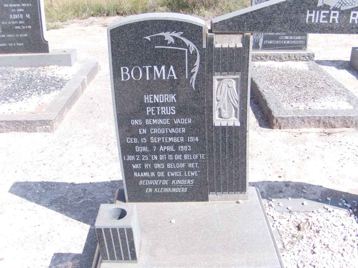 BOTMA Hendrik Petrus 1914-1983