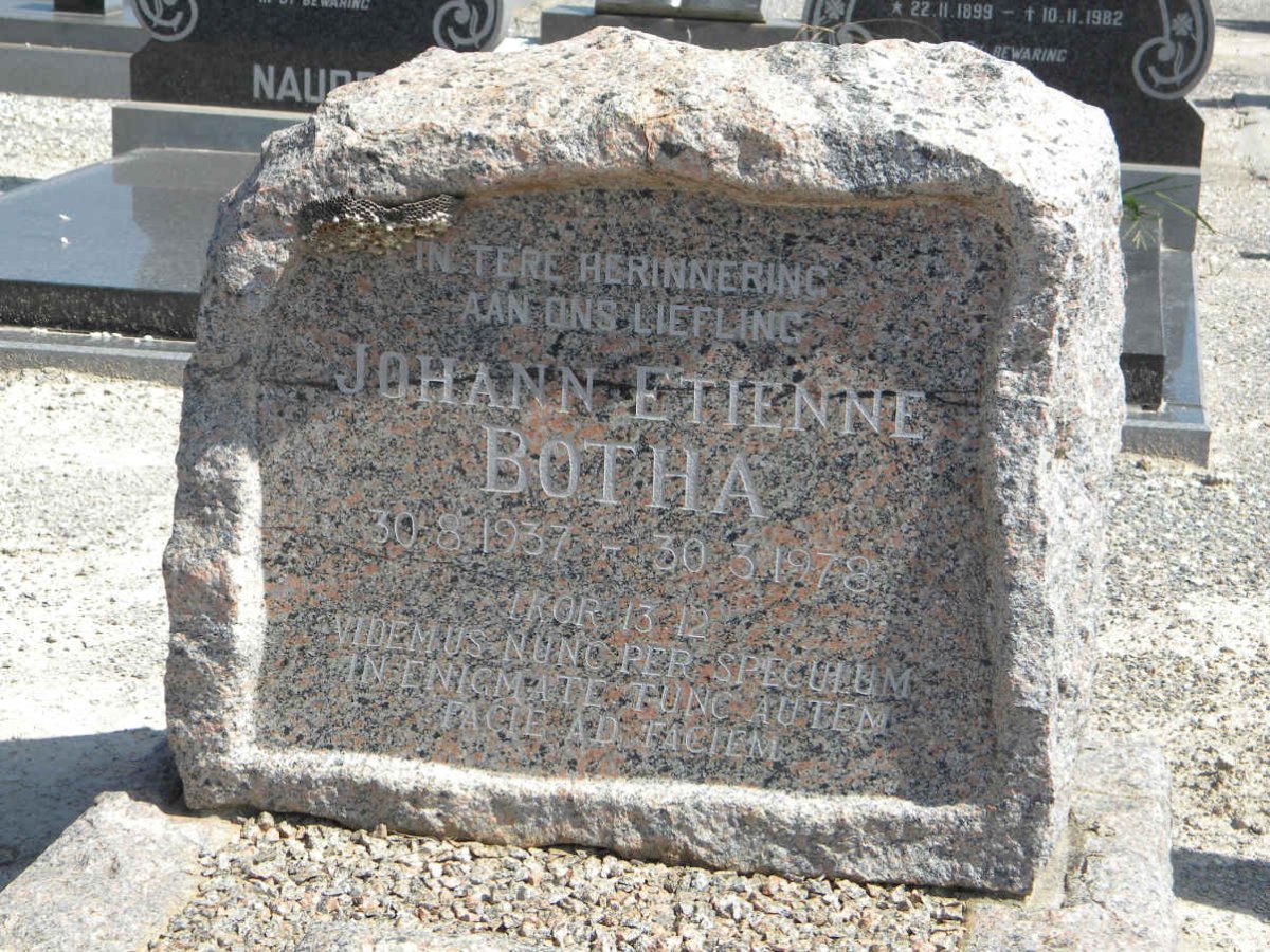 BOTHA Johann Etienne 1937-1978