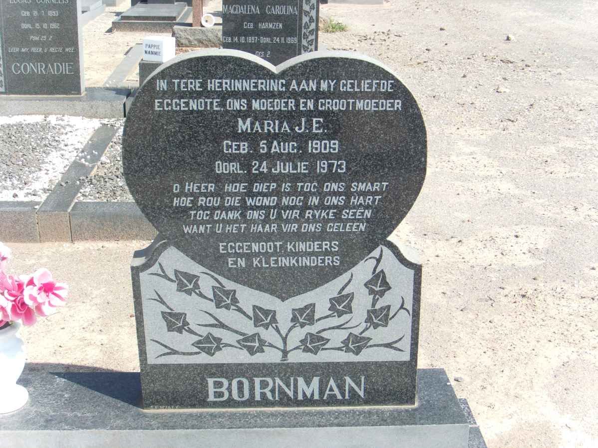 BORNMAN Maria J.E. 1909-1973