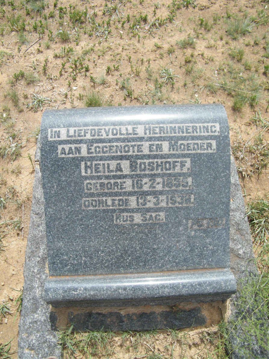 BOSHOFF Heila 18?5-1938