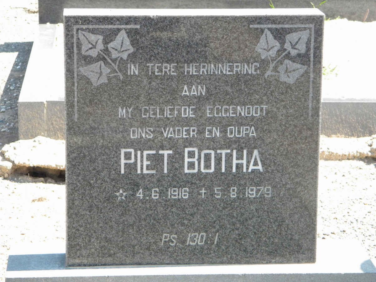 BOTHA Piet 1916-1979