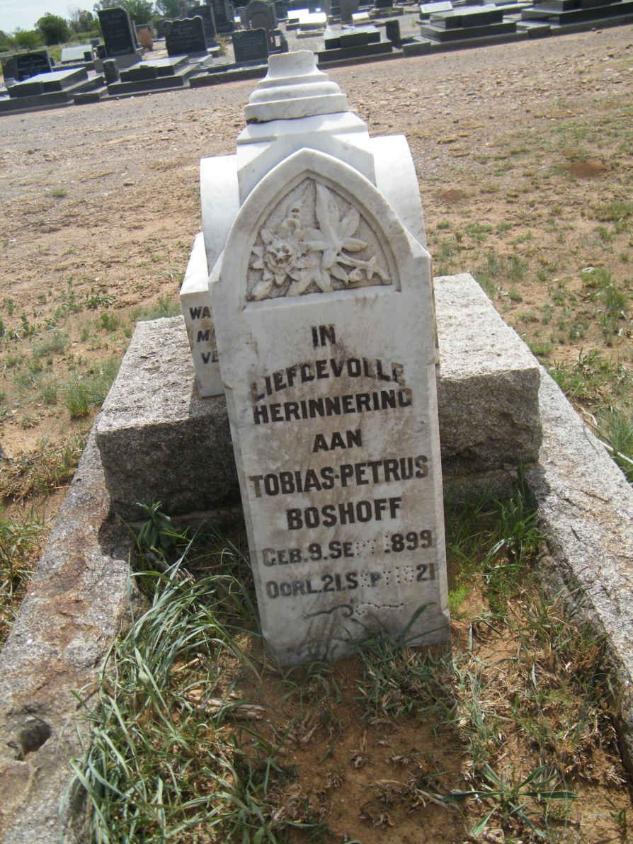 BOSHOFF Tobias Petrus 1899-1921