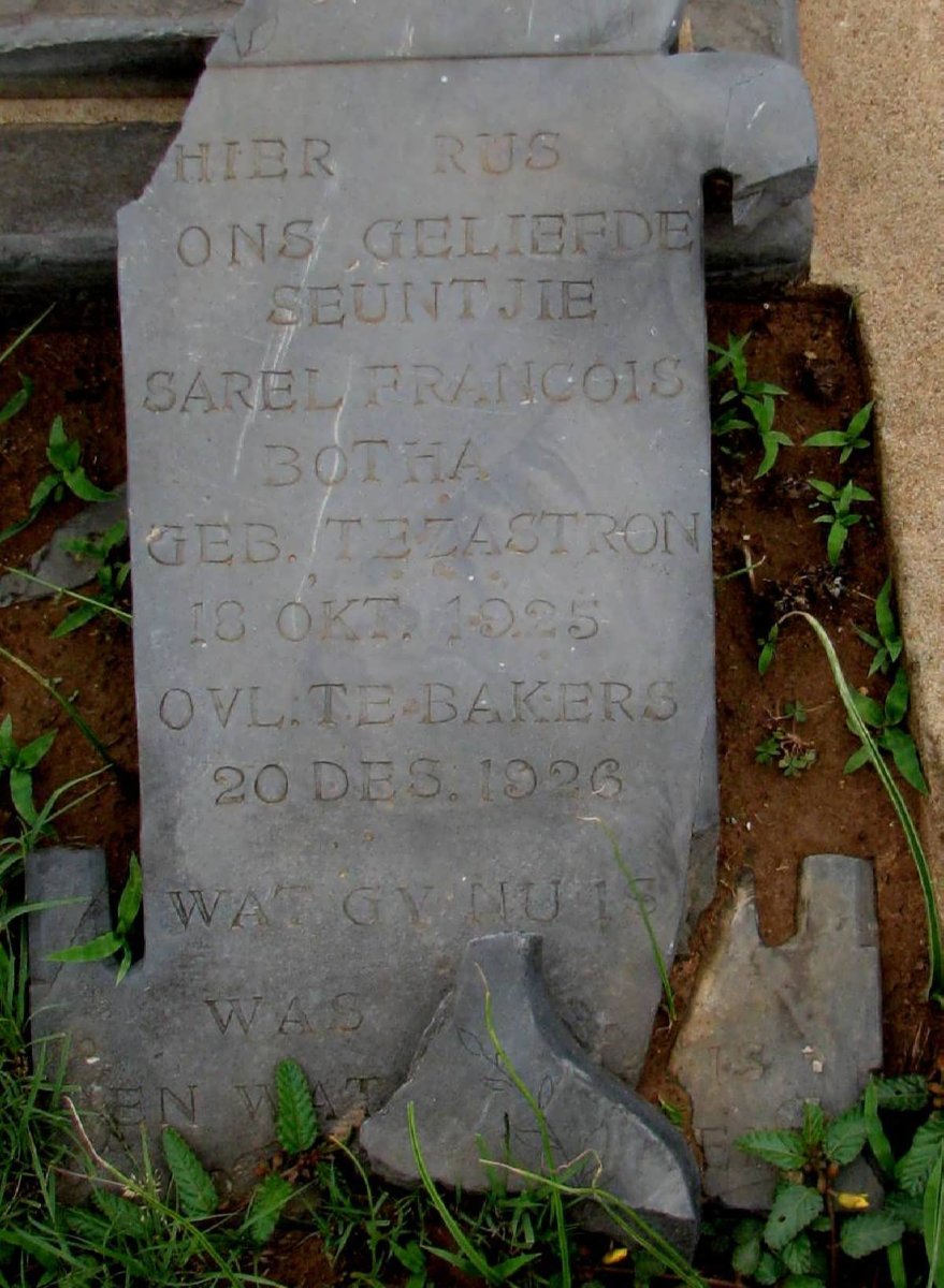 BOTHA Sarel Francois 1925-1926