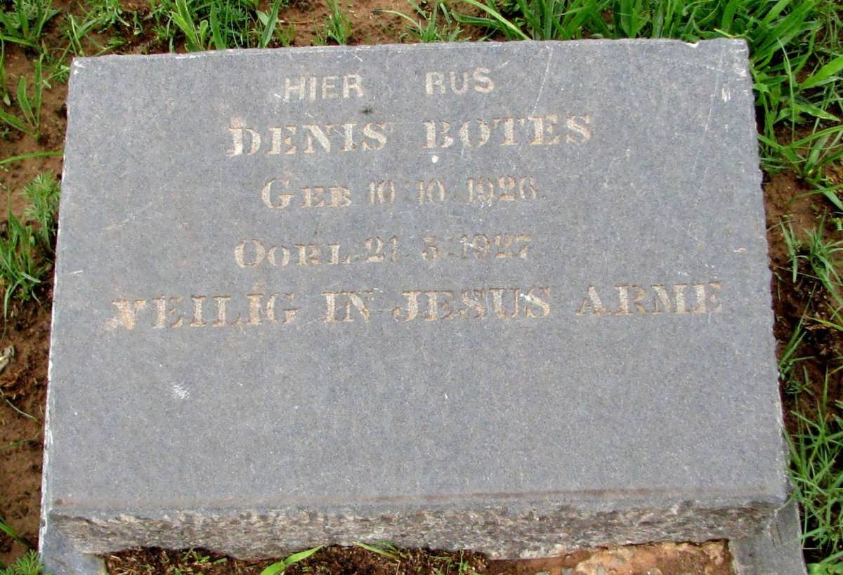 BOTES Denis 1926-1927