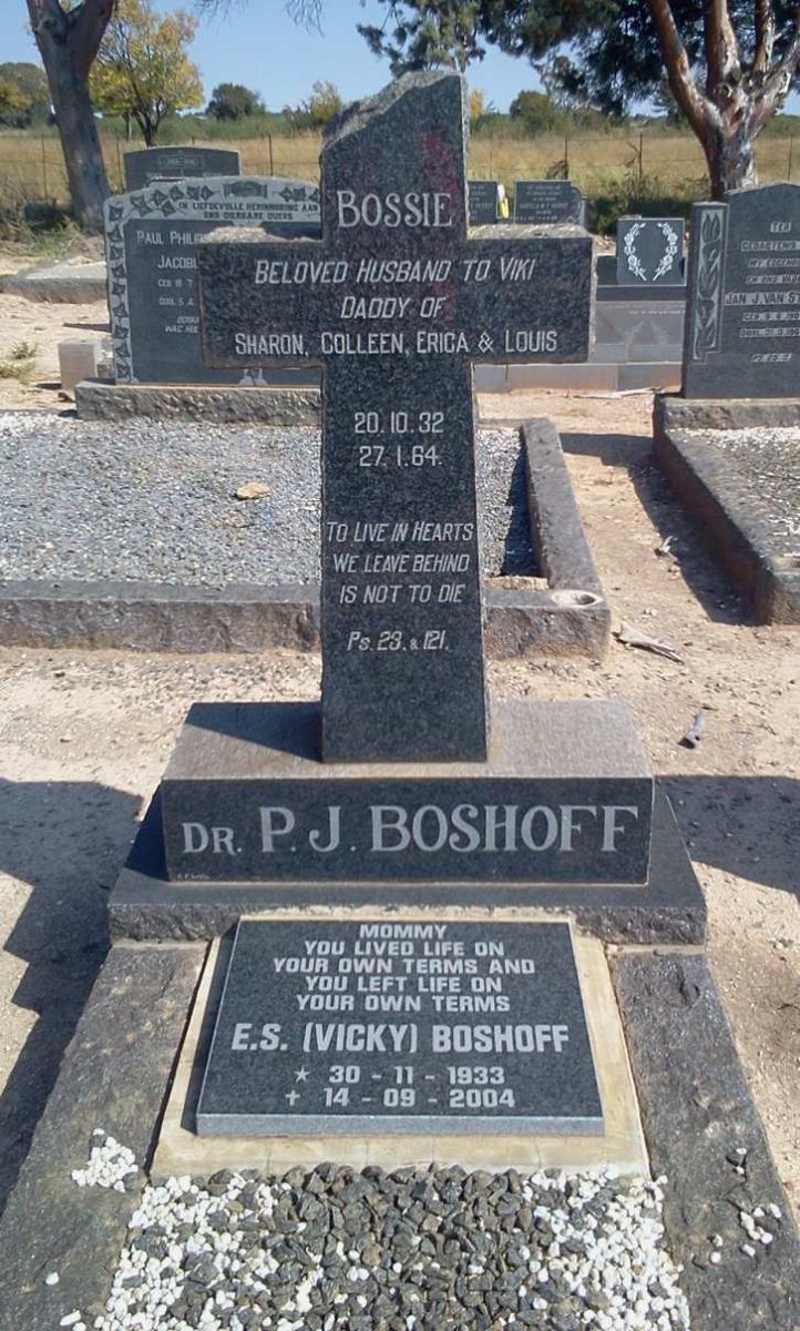 BOSHOFF P.J. 1932-1964 &amp; E.S. 1933-2004