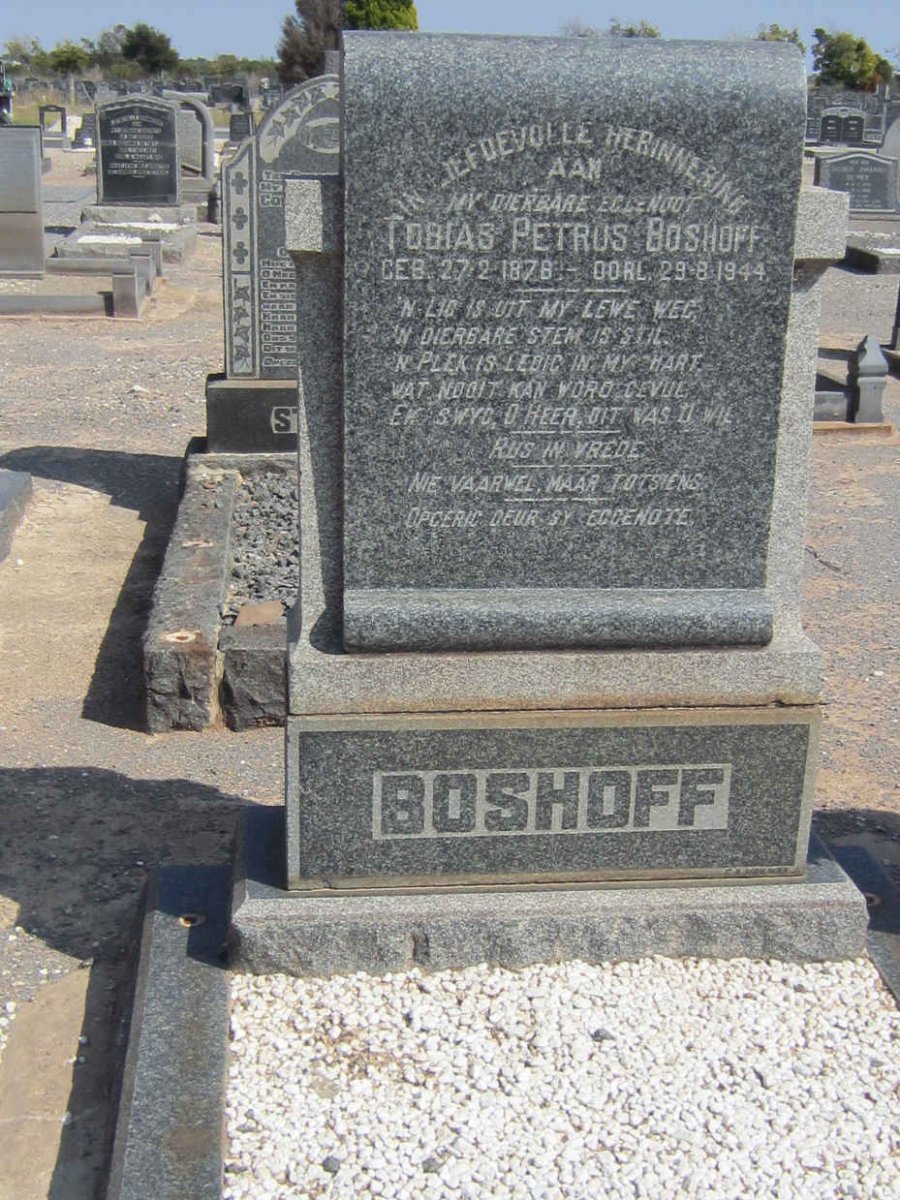BOSHOFF Tobias Petrus 1878-1944