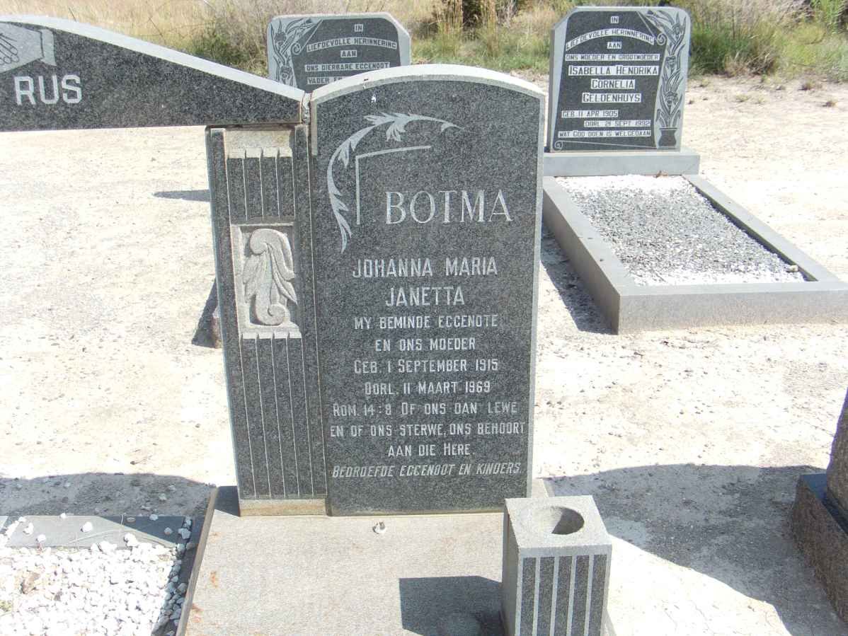 BOTMA Johanna Maria Janetta 1915-1969