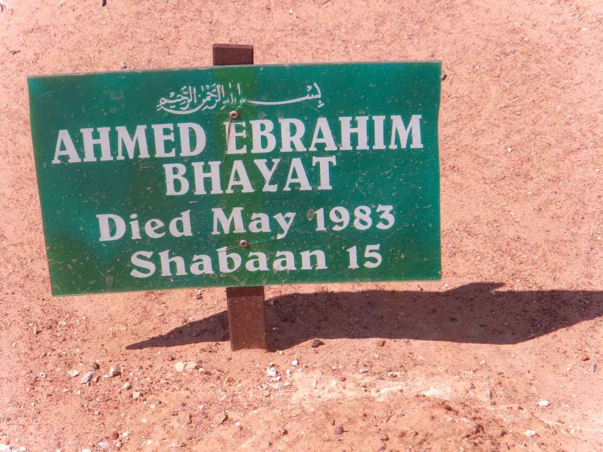 BHAYAT Ahmed Ebrahim -1983
