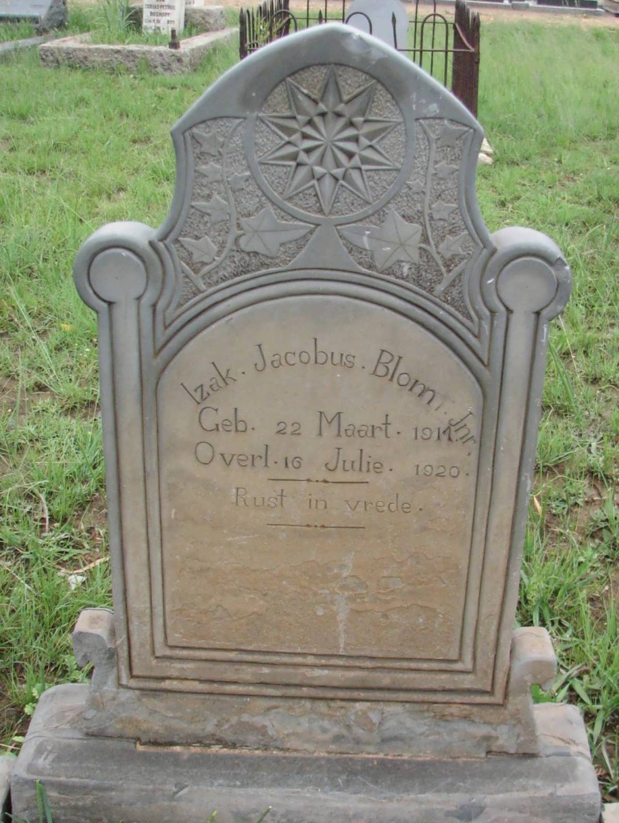 BLOM Izak Jacobus 1911-1920