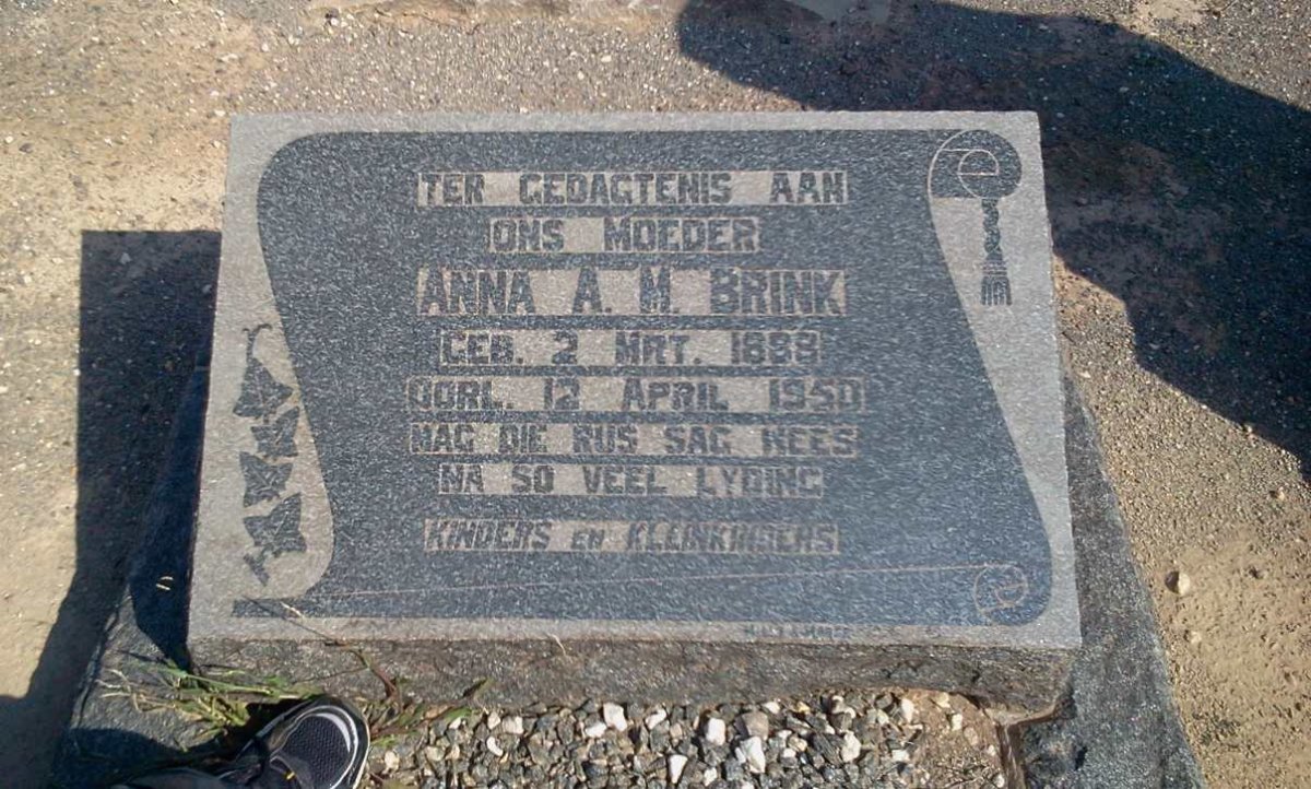 BRINK Anna A.M. 1888-1950