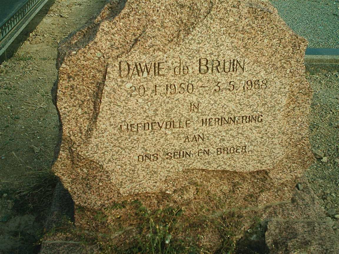 BRUIN Dawie, de 1950-1968