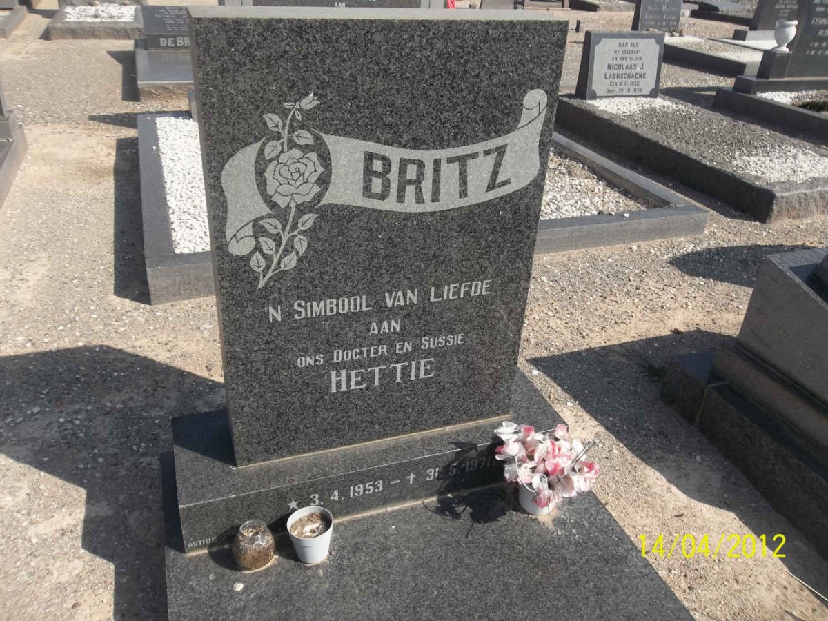 BRITZ Hettie 1953-1971