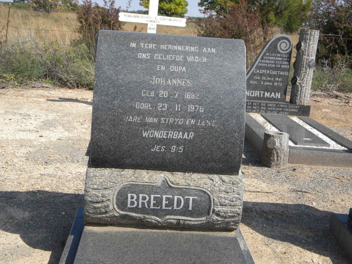 BREEDT Johannes 1882-1976