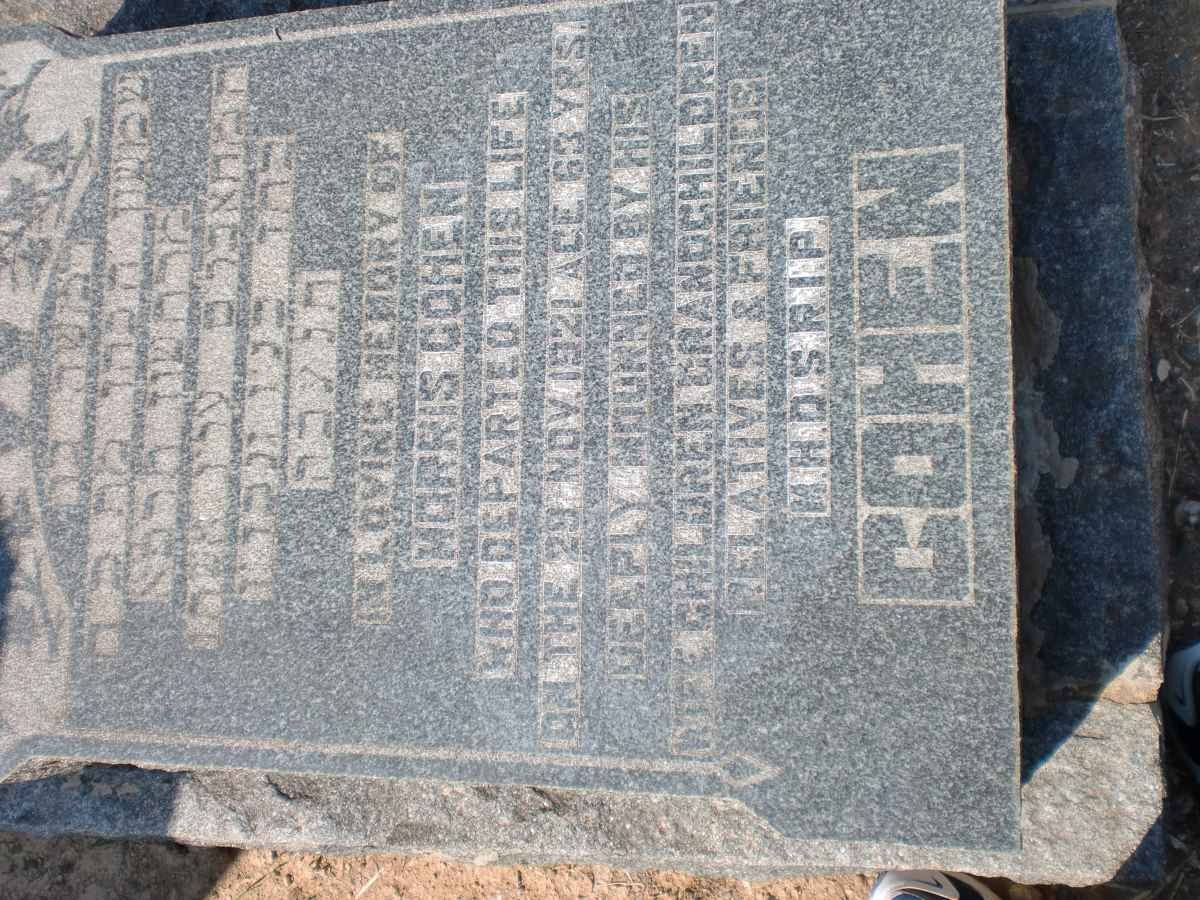 COHEN Morris -1921