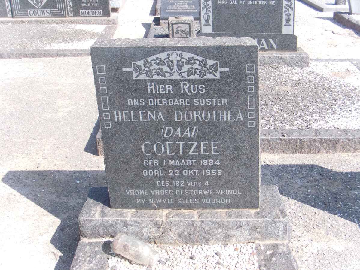 COETZEE Helena Dorothea 1884-1958