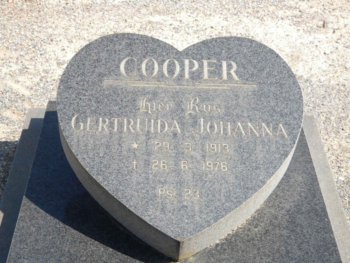 COOPER Gertruida Johanna 1913-1976
