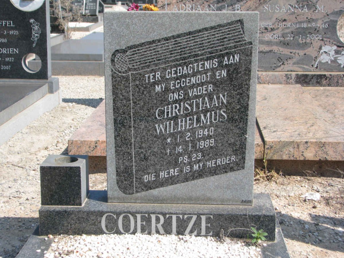 COERTZE Christiaan Wilhelmus 1940-1989