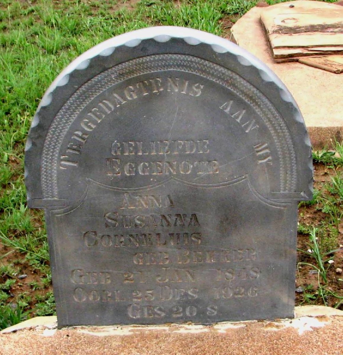 CORNELIUS Anna Susanna nee BEKKER 1868-1926