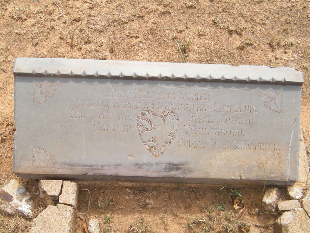 CORNELIUS Johanna Hermina Margaretha 1918-1918