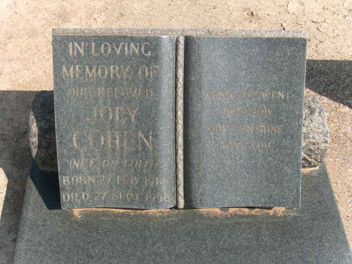 COHEN Joey 19?-1958