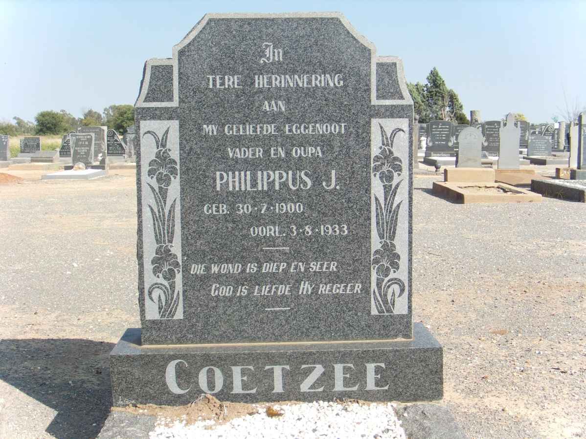 COETZEE Philippus J. 1900-1933