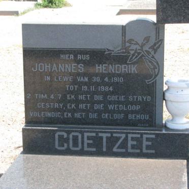 COETZEE Johannes Hendrik 1910-1984