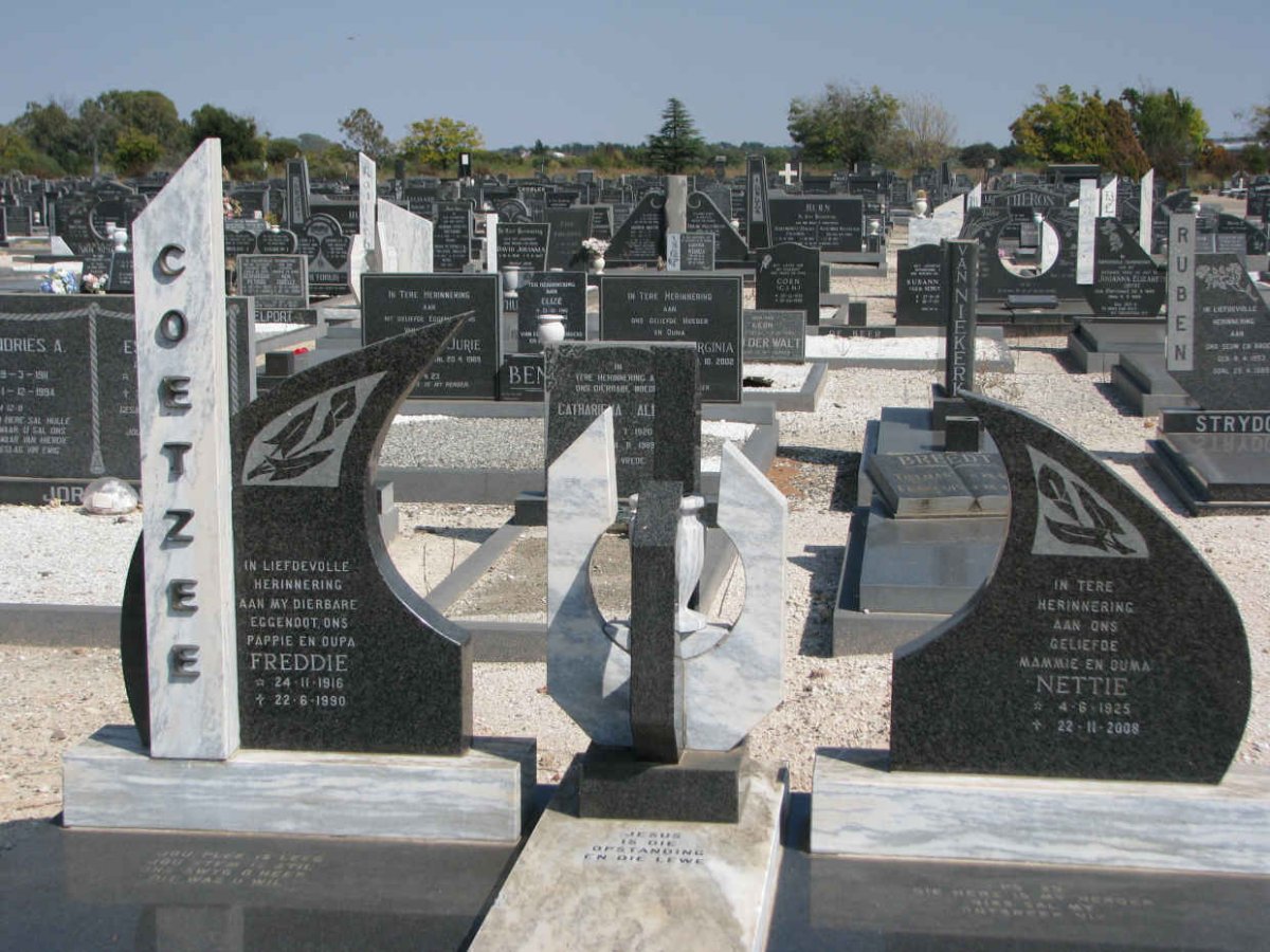 COETZEE Freddie 1916-1990 &amp; Nettie 1925-2008