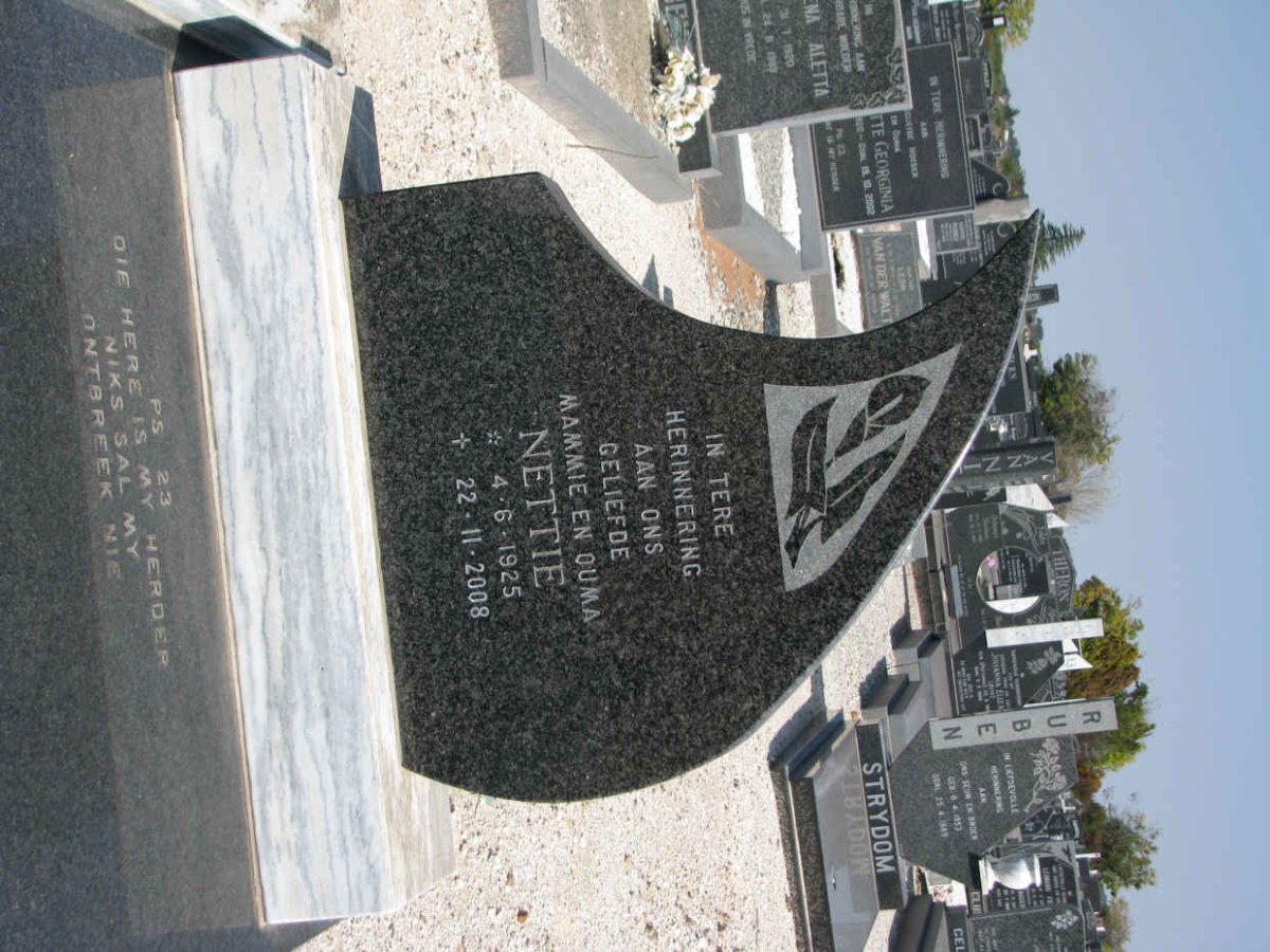 COETZEE Nettie 1925-2008