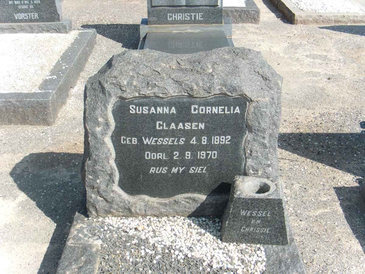 CLAASEN Susanna Cornelia nee WESSELS 1892-1970