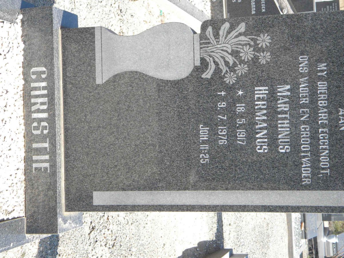 CHRISTIE Marthinus Hermanus 1917-1976