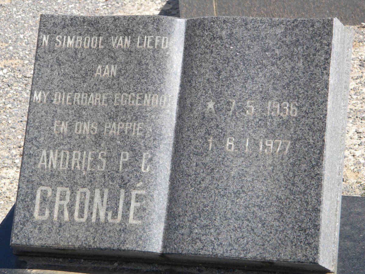 CRONJÉ Andries P.C. 1936-1977