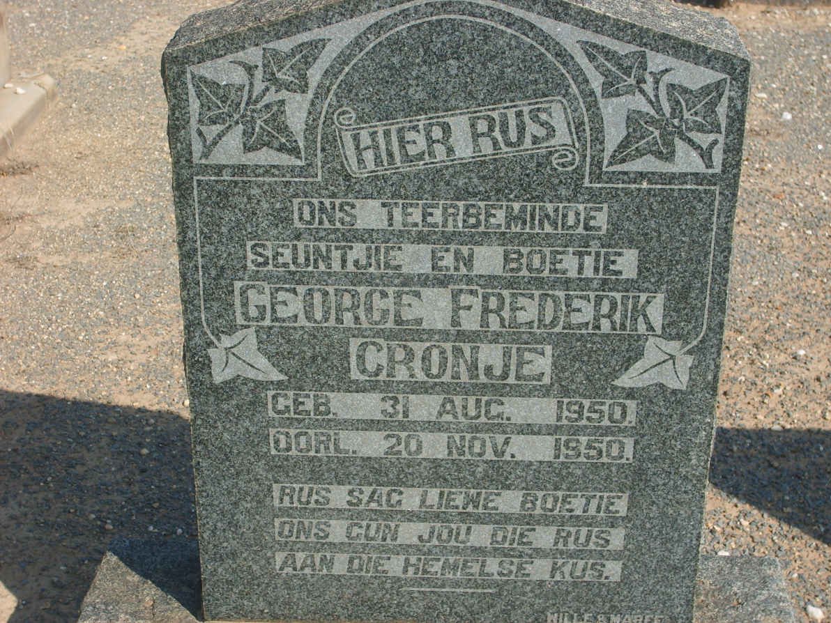 CRONJE George Frederik 1950-1950