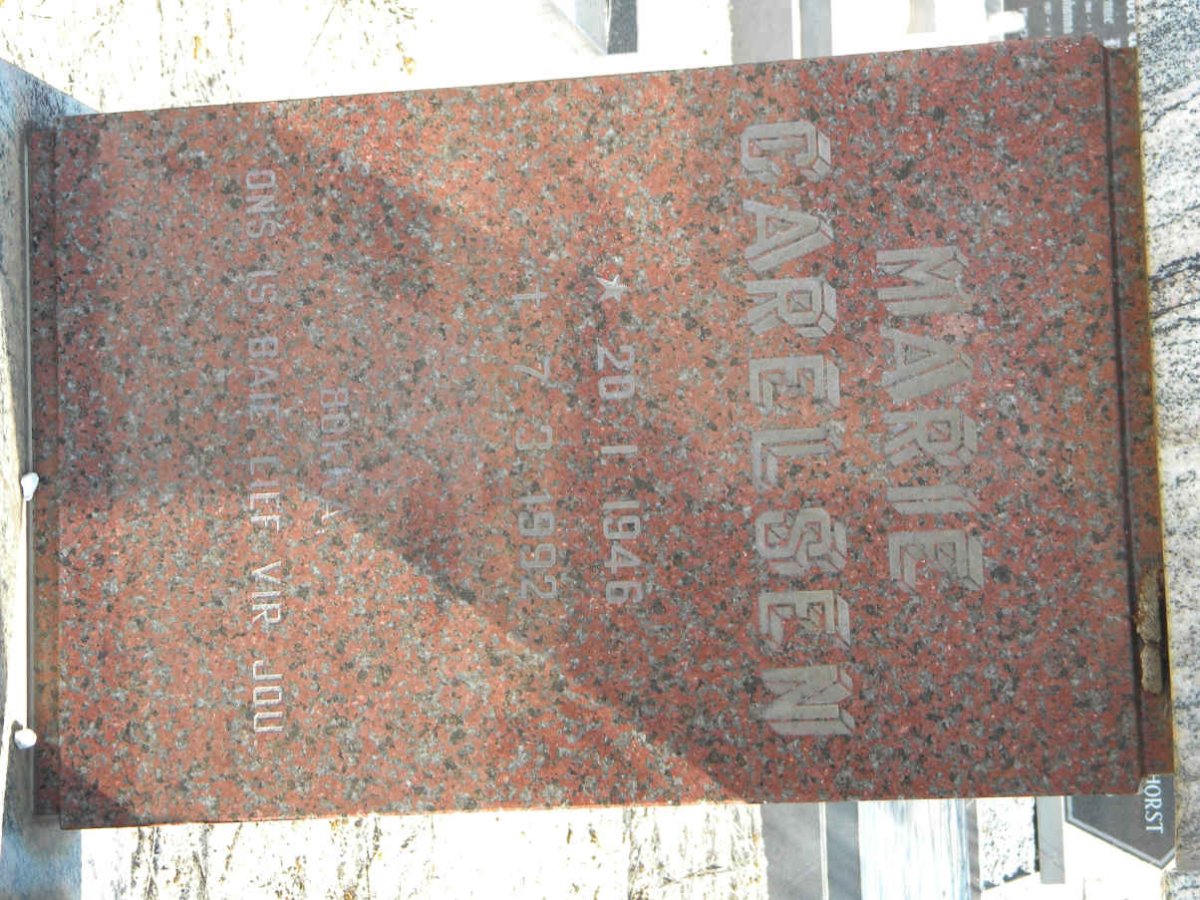 CARELSEN Marie 1946-1992