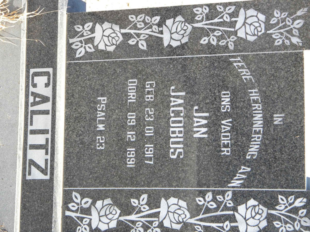 CALITZ Jan Jacobus 1917-1991