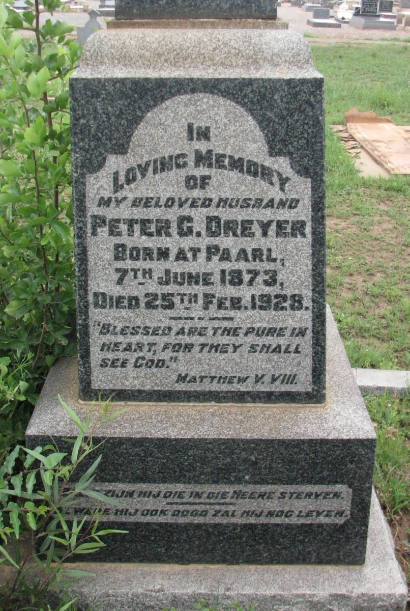 DREYER Peter G. 1873-1928