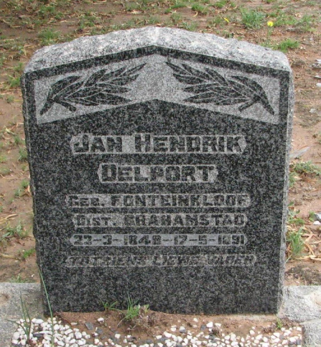 DELPORT Jan Hendrik 1848-1891